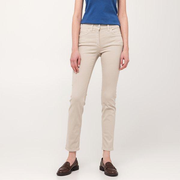 5-pocket Hose, Slim Fit Damen Beige 42 von ANNA MONTANA