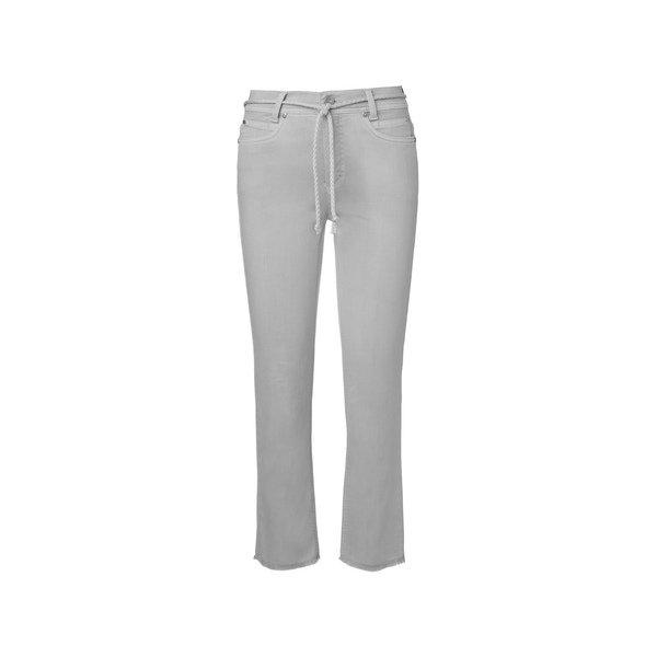 Jeans, Straight Leg Fit Damen Silber 38 von ANNA MONTANA