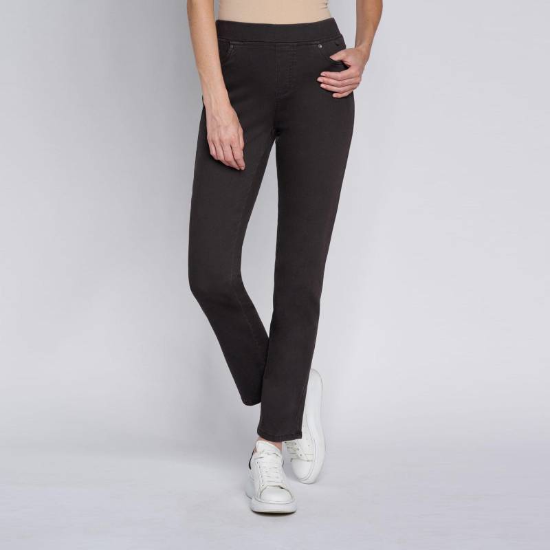 Jeans, Slim Fit Damen Black 42 von ANNA MONTANA