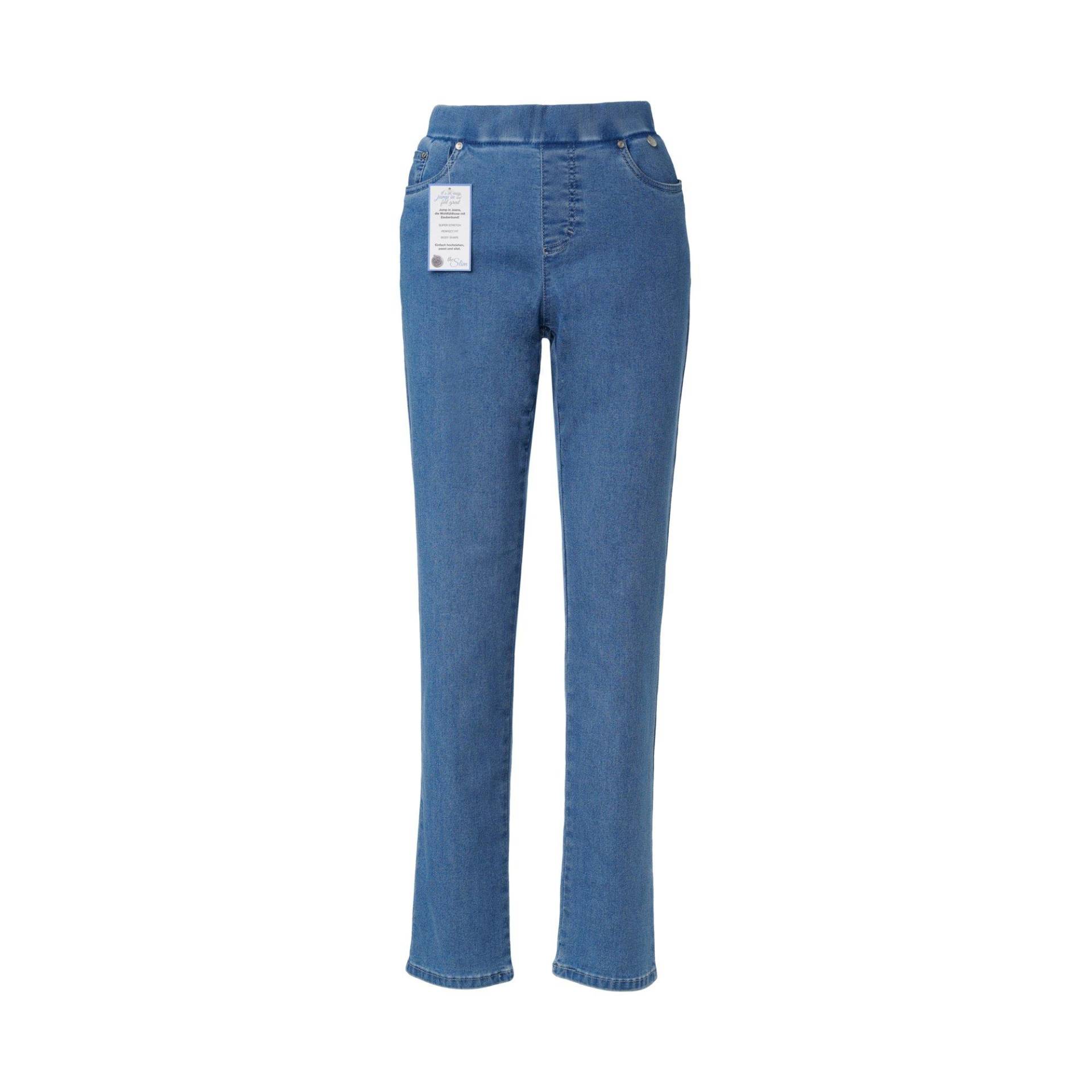 Jeans, Slim Fit Damen Blau Denim 44 von ANNA MONTANA