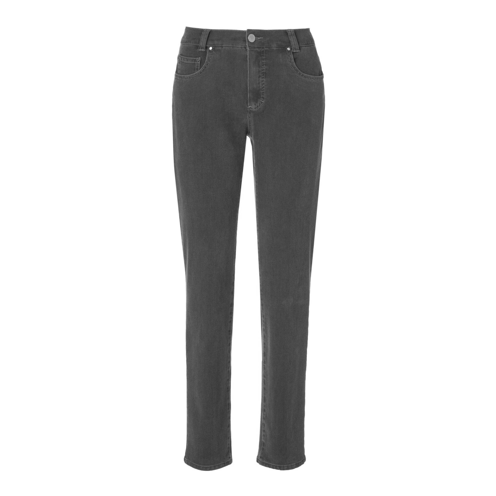 Jeans, Slim Fit Damen Anthrazit W36 von ANNA MONTANA
