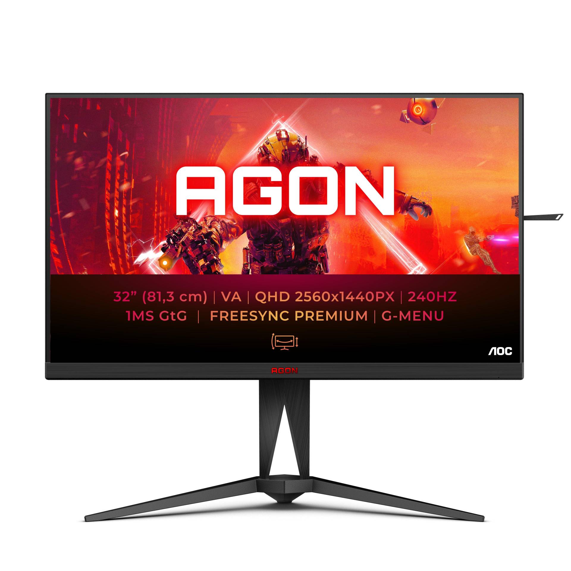 AGON 5 AG325QZNEU LED display 80 cm (31.5") 2560 x 1440 Pixel Quad HD Schwarz von AOC