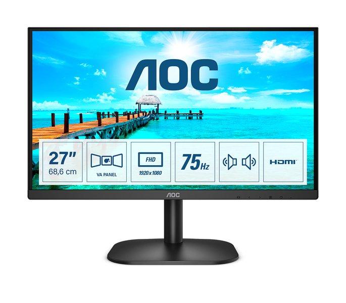 B2 27B2AM LED display 68,6 cm (27 Zoll) 1920 x 1080 Pixel Full HD Schwarz von AOC