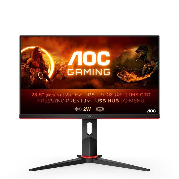 G2 24G2ZU/BK LED display 60,5 cm (23.8 Zoll) 1920 x 1080 Pixel Full HD Schwarz, Rot von AOC