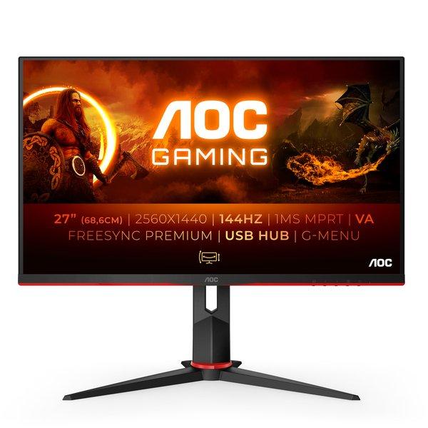 G2 Q27G2U/BK Computerbildschirm 68,6 cm (27 Zoll) 2560 x 1440 Pixel Quad HD LED Schwarz, Rot von AOC