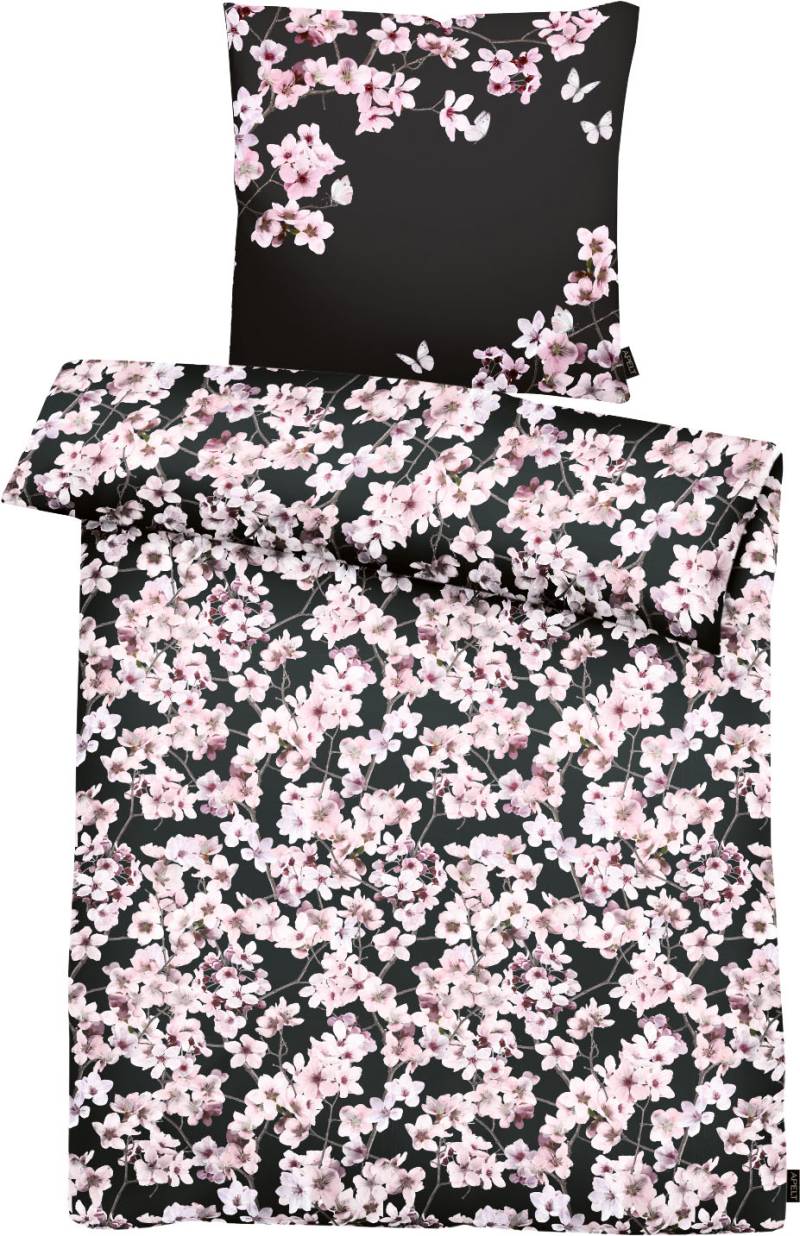 APELT Bettwäsche »Blossom«, (2 tlg.), kunstvoll gemalte Kirschblütenzweige, ein modische Statement von APELT