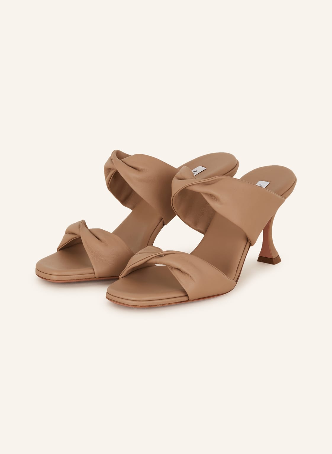 Aquazzura Mules Twist beige von AQUAZZURA