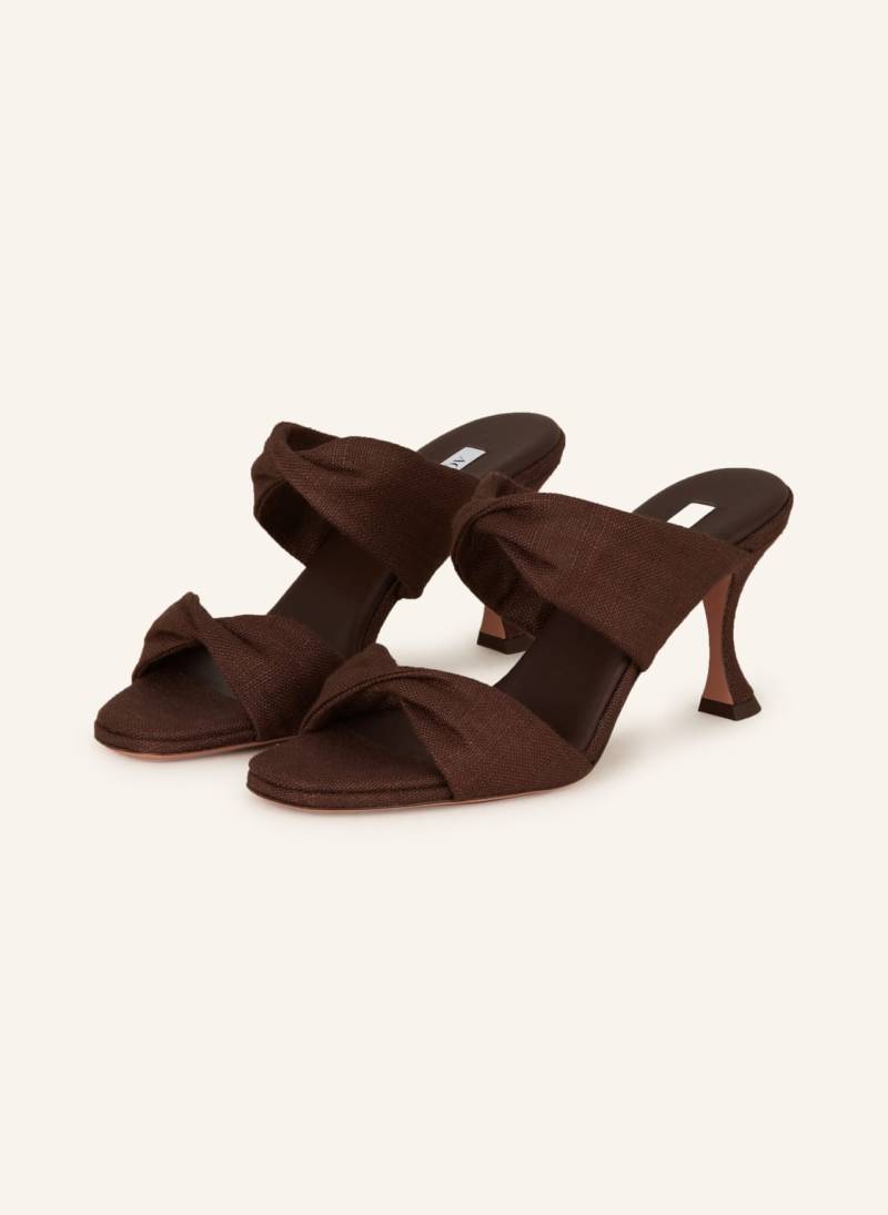 Aquazzura Mules Twist braun von AQUAZZURA