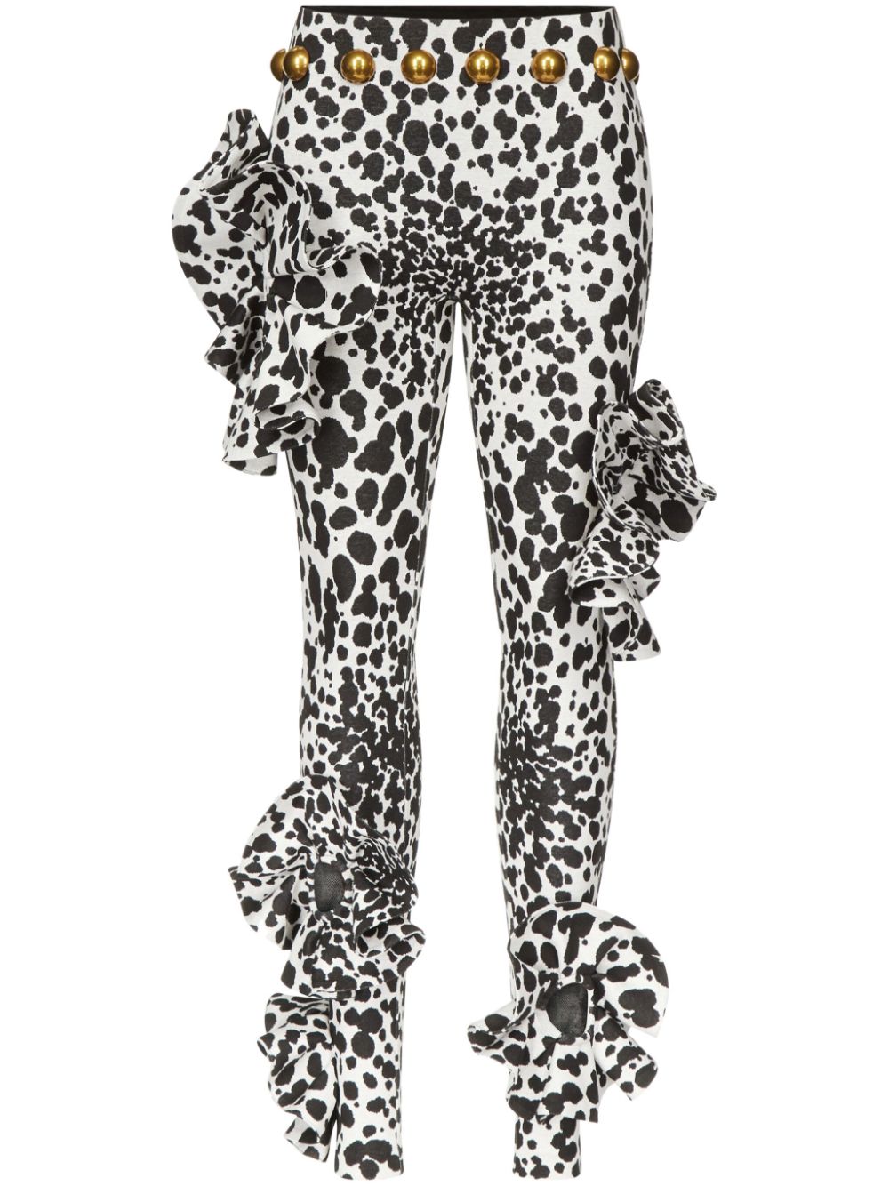 AREA Dalmatian Flower leggings - Black von AREA