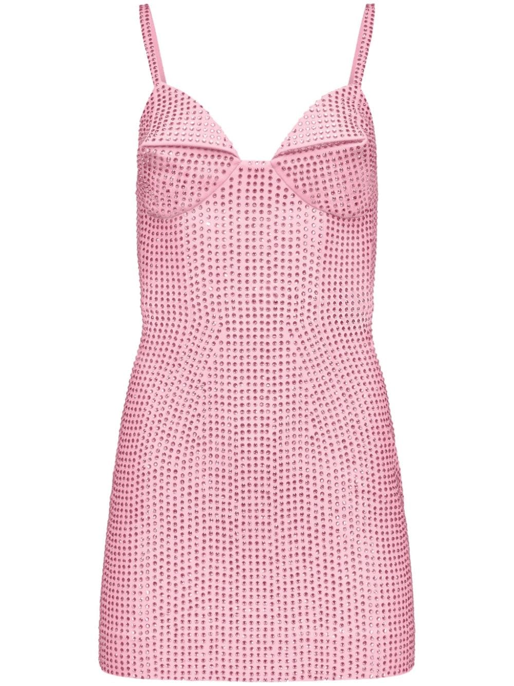 AREA crystal-embellished sleeveless minidress - Pink von AREA