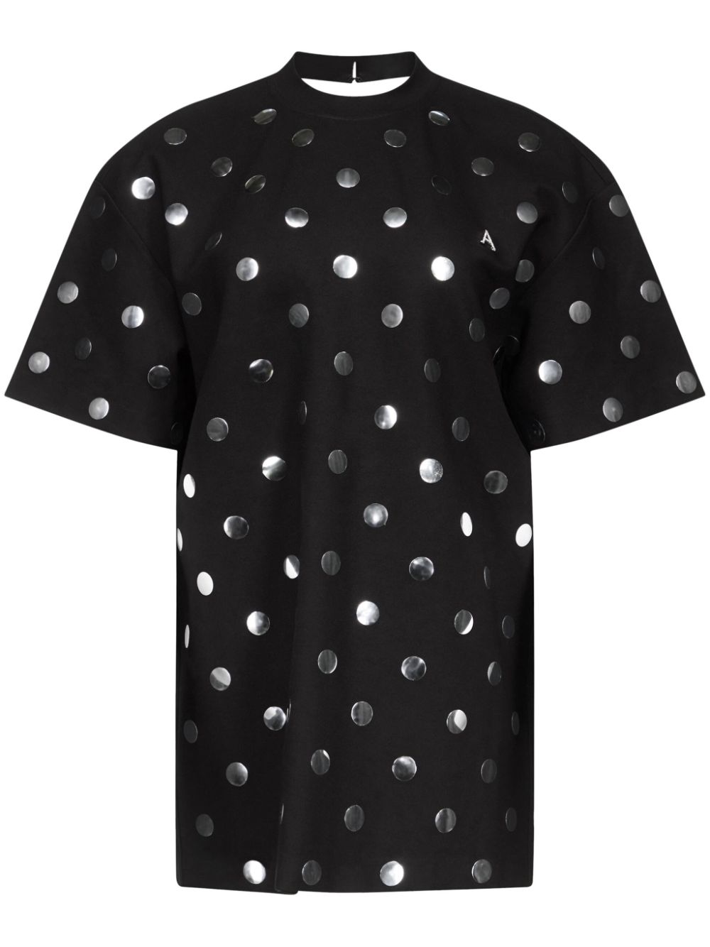 AREA polka-dot T-shirt dreses - Black von AREA