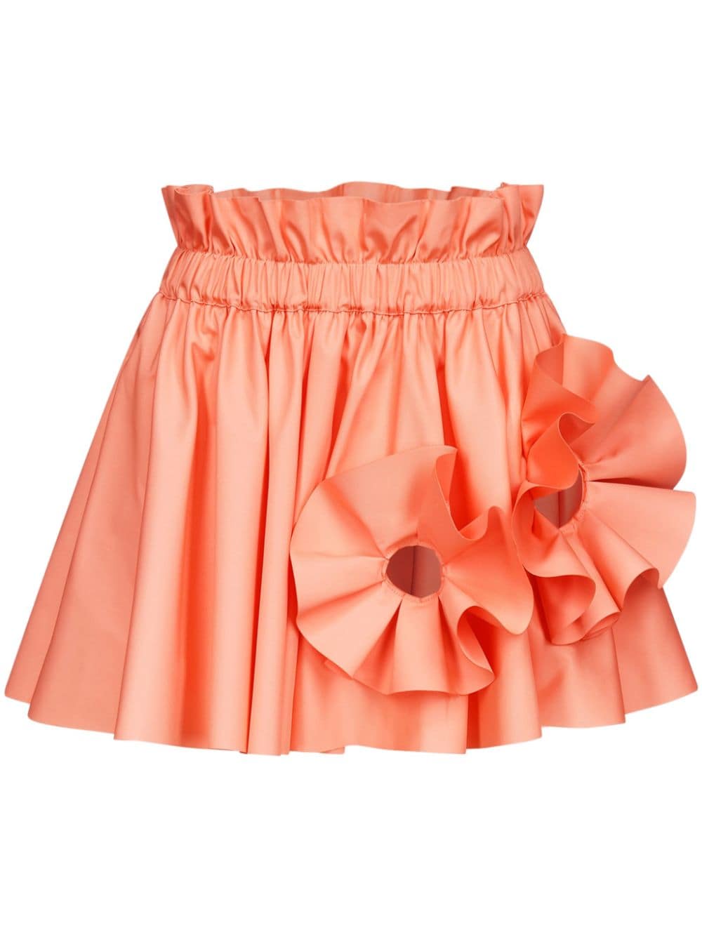 AREA ruffled flower-appliqué mini skirt - Pink von AREA
