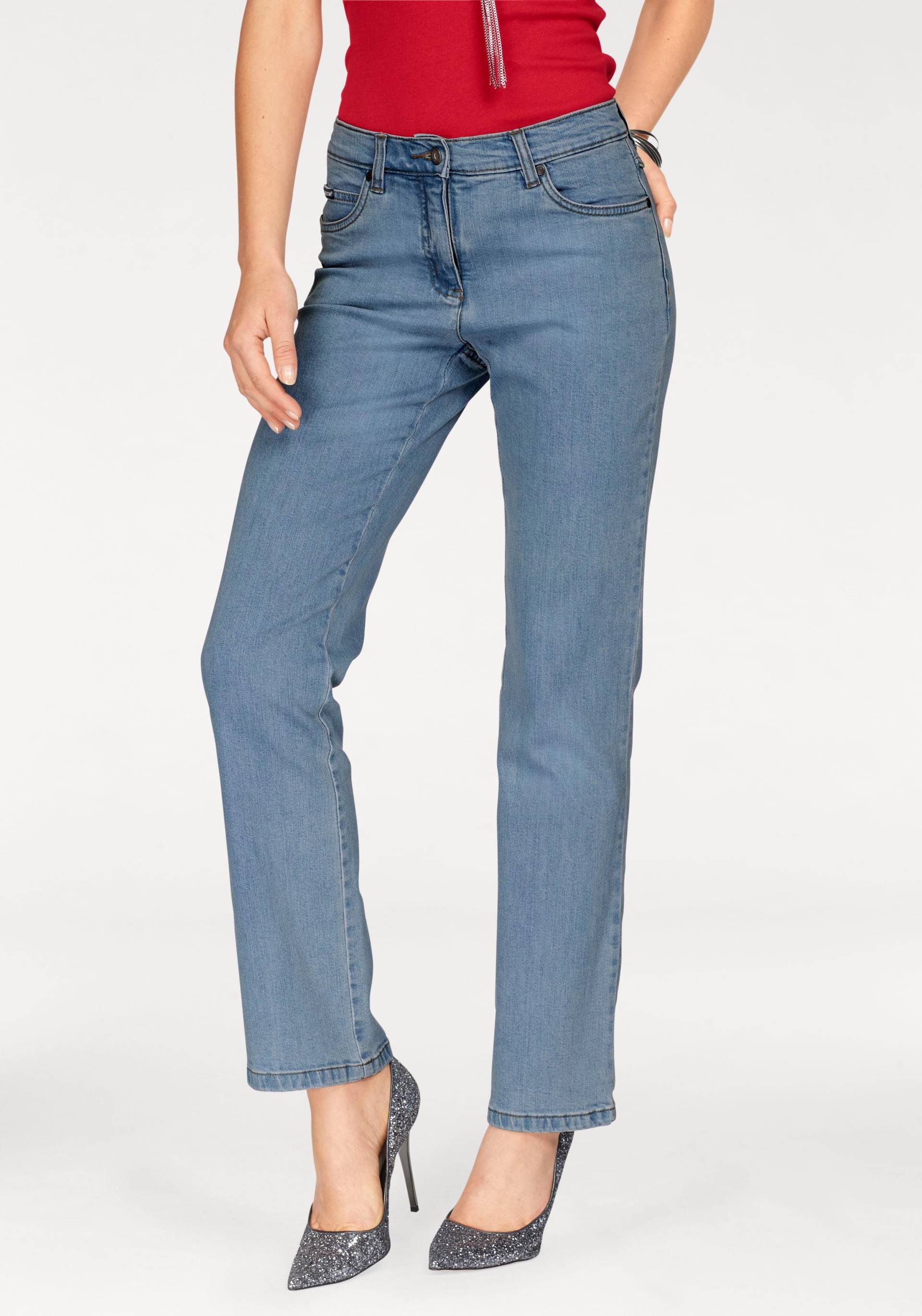 Arizona Gerade Jeans »Annett«, bequeme Passform, 5-Pocket-Style, hohe Taille Arizona Gerade Jeans »Annett«, bequeme Passform, 5-Pocket-Style, hohe Taille von Arizona
