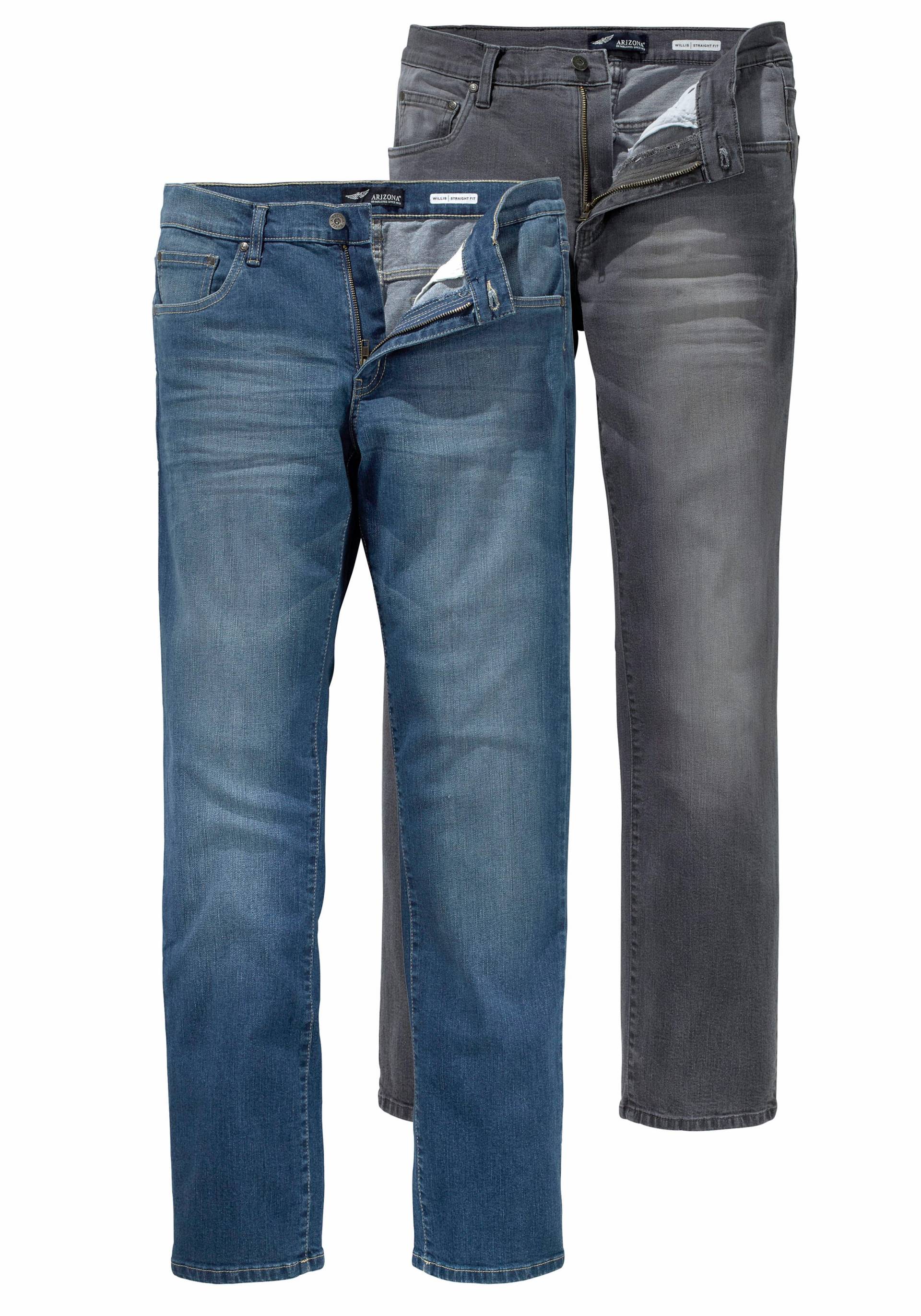 Arizona Stretch-Jeans »Willis«, (Packung, 2 tlg.), Straight Fit von Arizona