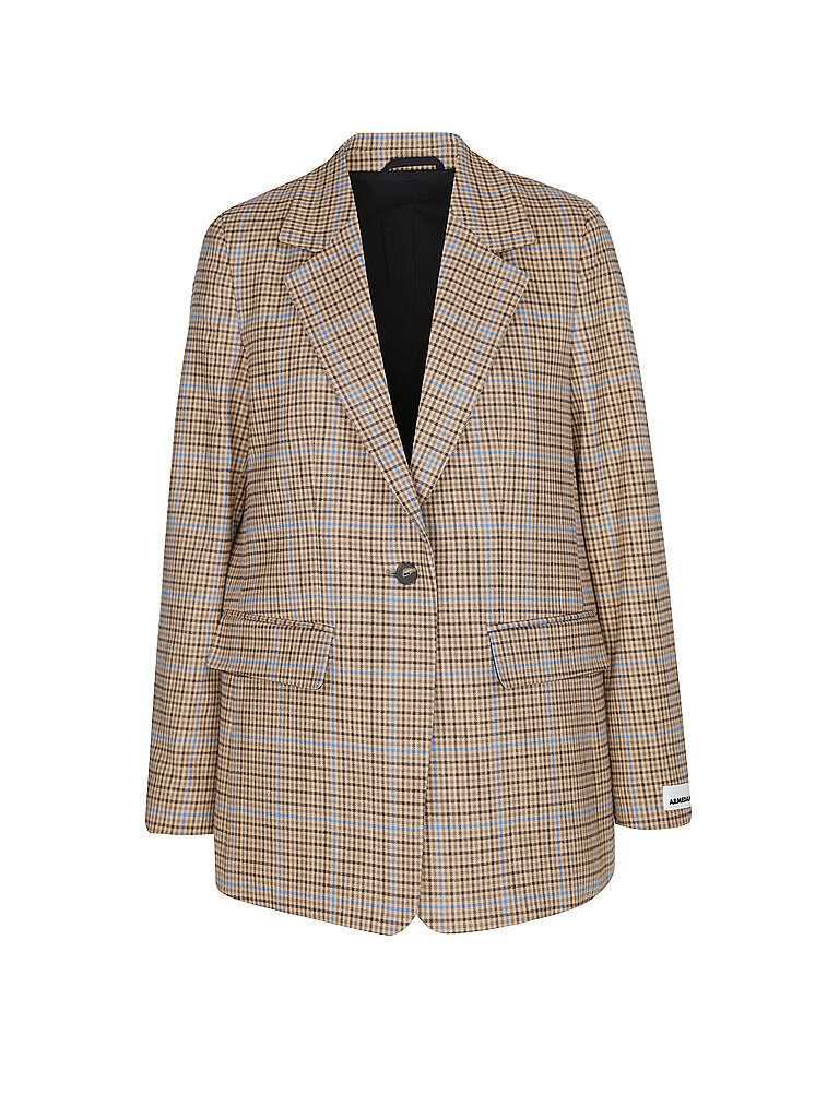 ARMEDANGELS Blazer MIKAALA PATTERN camel | L von ARMEDANGELS