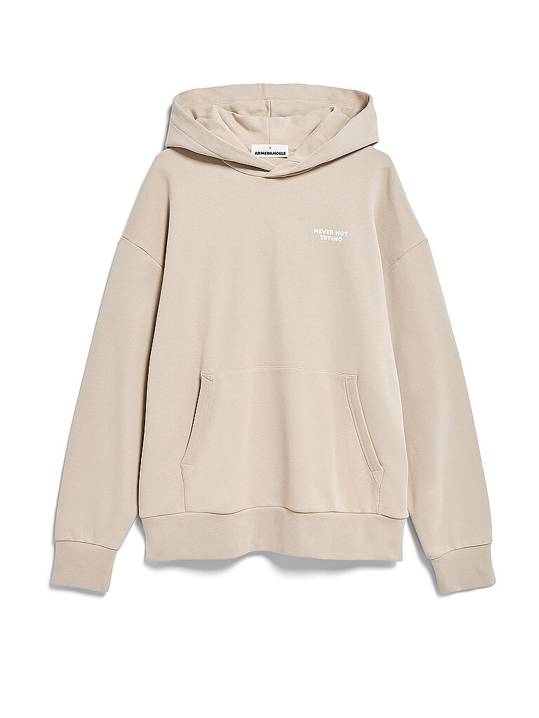 ARMEDANGELS Kapuzensweater - Hoodie EMAAL QUOTE beige | L von ARMEDANGELS