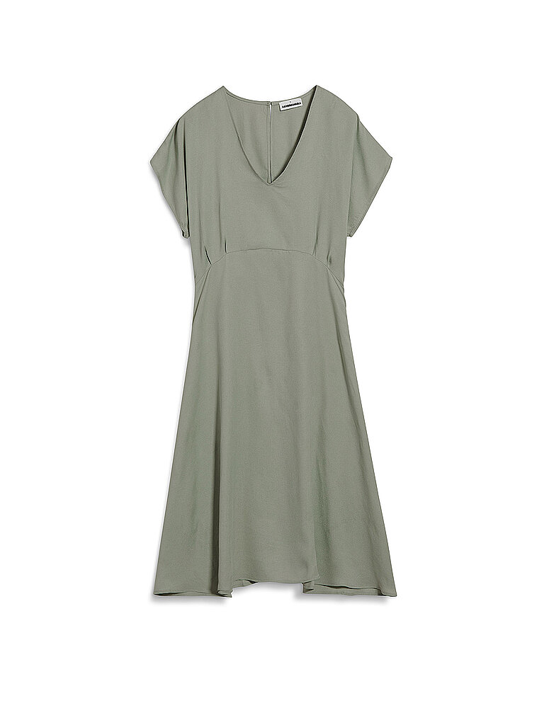 ARMEDANGELS Midikleid AALBINE olive | L von ARMEDANGELS