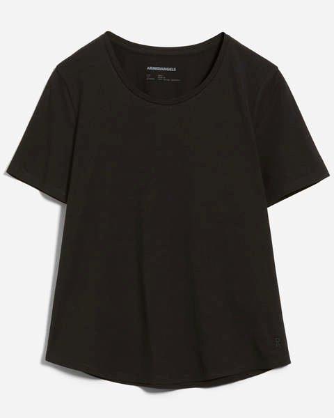 Minaa Black - T-shirt Damen Unisex Schwarz M von ARMEDANGELS