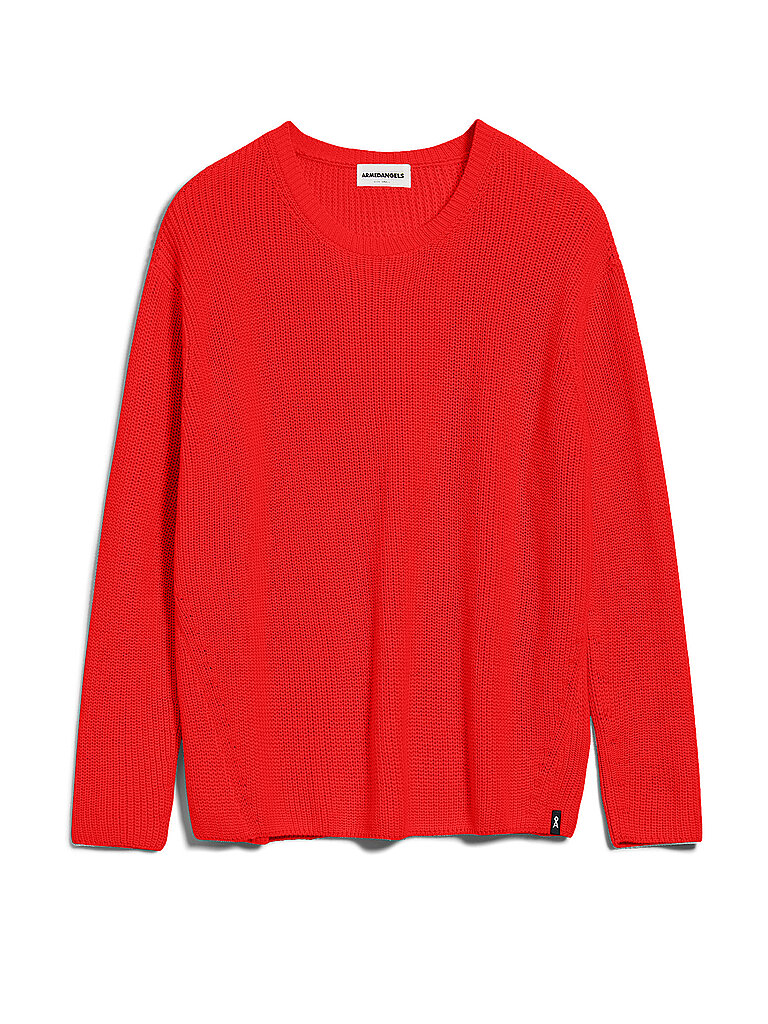 ARMEDANGELS Pullover NURIAA rot | L von ARMEDANGELS