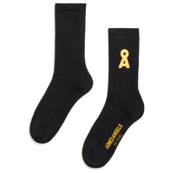ARMEDANGELS - Saamus Aa-Fan Logo - Multifunktionssocken Gr 35-38;39-42;43-46 lila;rosa;schwarz;weiß von ARMEDANGELS
