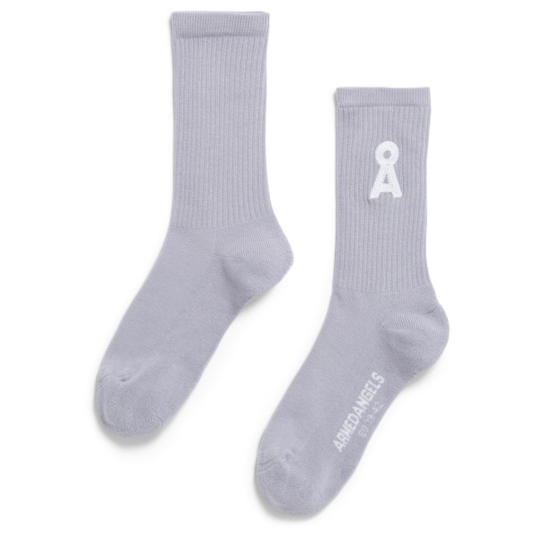 ARMEDANGELS - Saamus Aa-Fan Logo - Multifunktionssocken Gr 39-42 lila von ARMEDANGELS