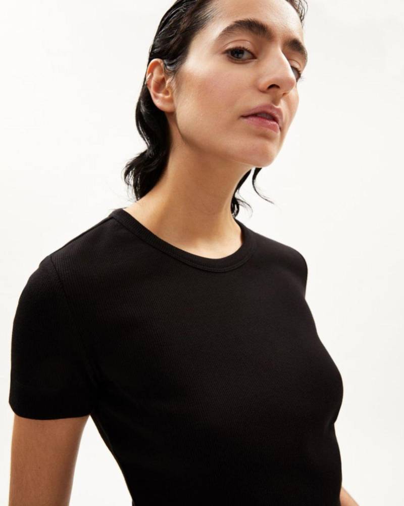 Kardaa Black - T-shirt Damen Unisex Schwarz L von ARMEDANGELS
