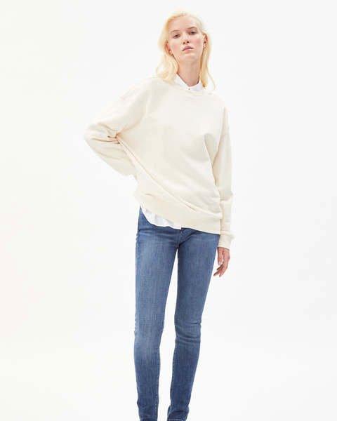 Aarin Sweatshirt Undyed Damen Creme L von ARMEDANGELS