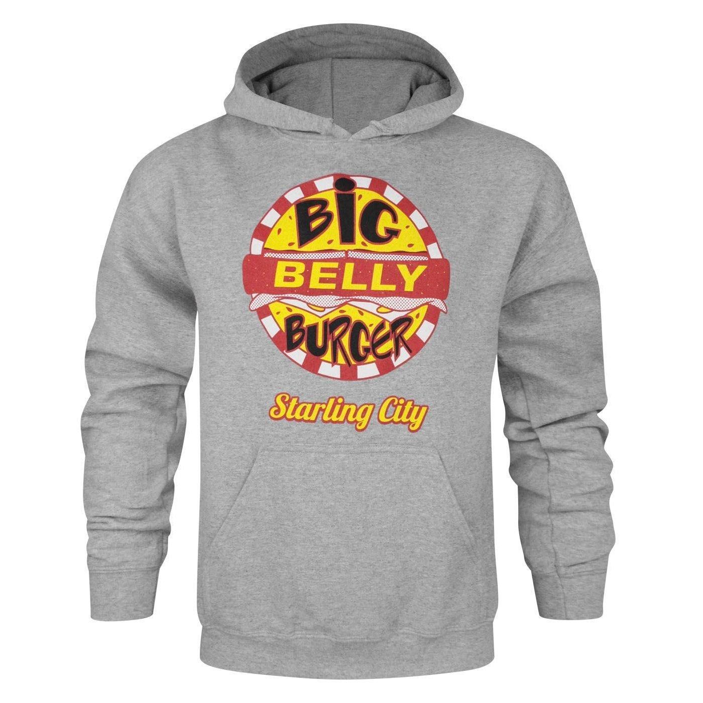 Big Belly Burger Kapuzenpullover Herren Taubengrau XL von ARROW