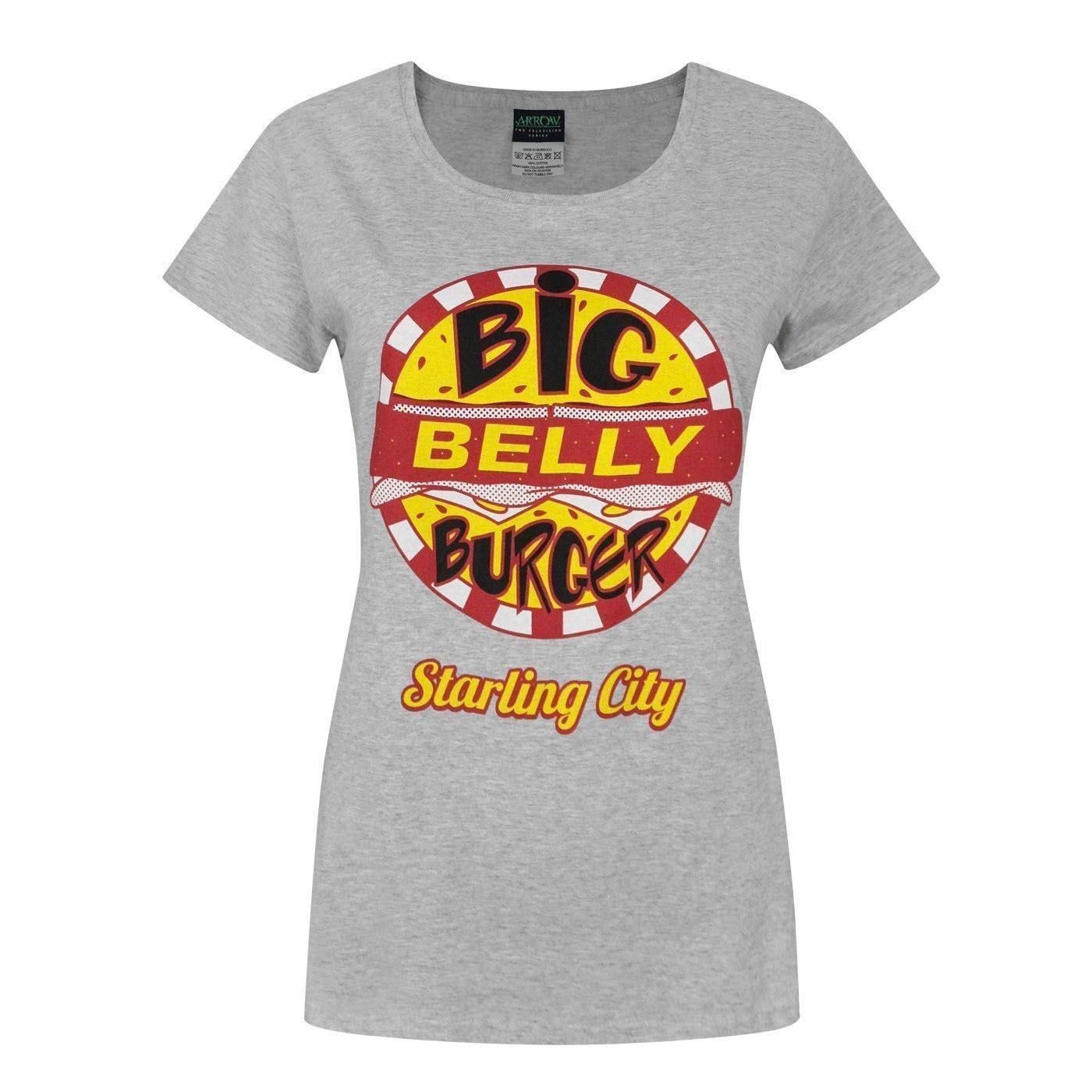Big Belly Burger Tshirt Damen Grau XXL von ARROW