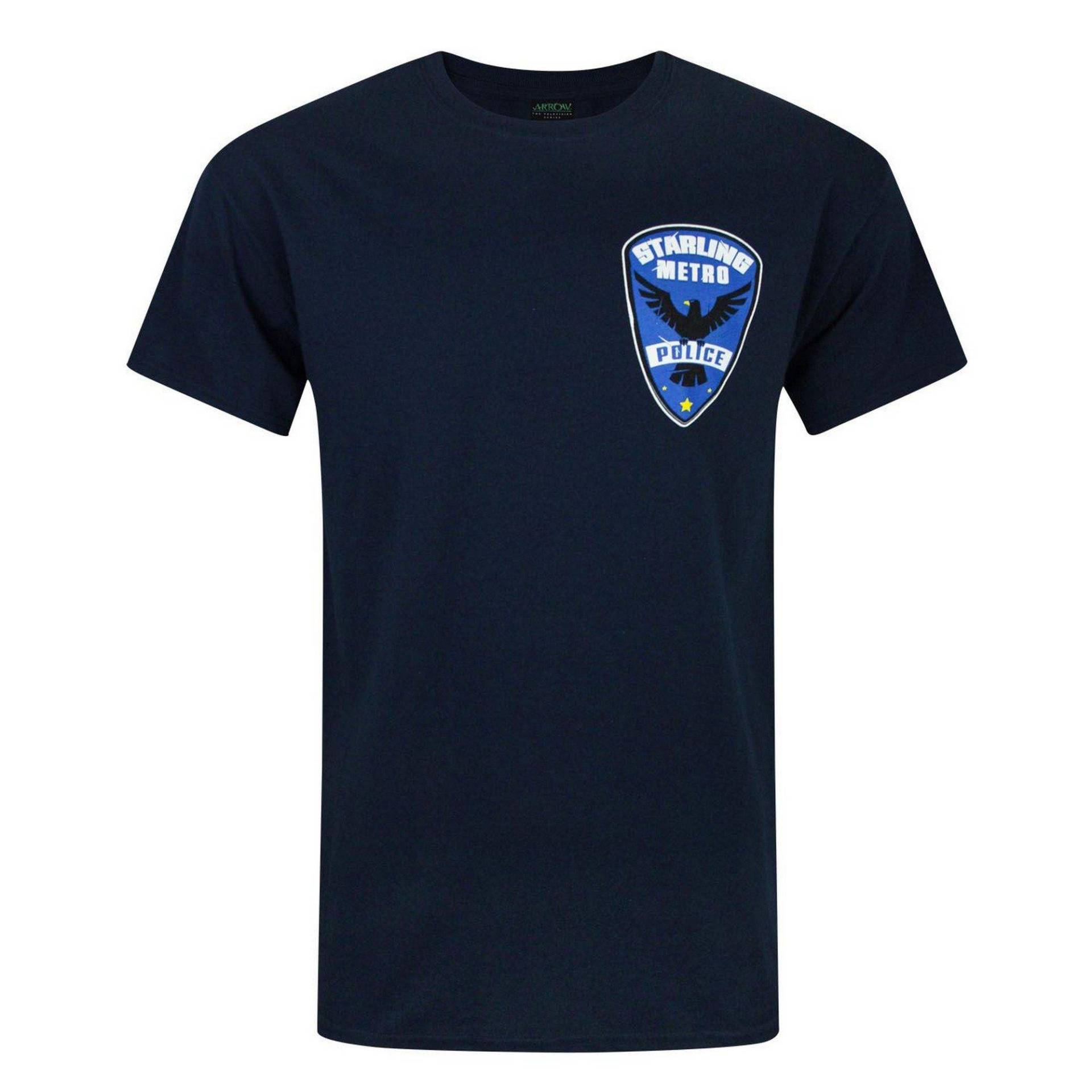 Starling City Metro Police Tshirt Herren Marine L von ARROW