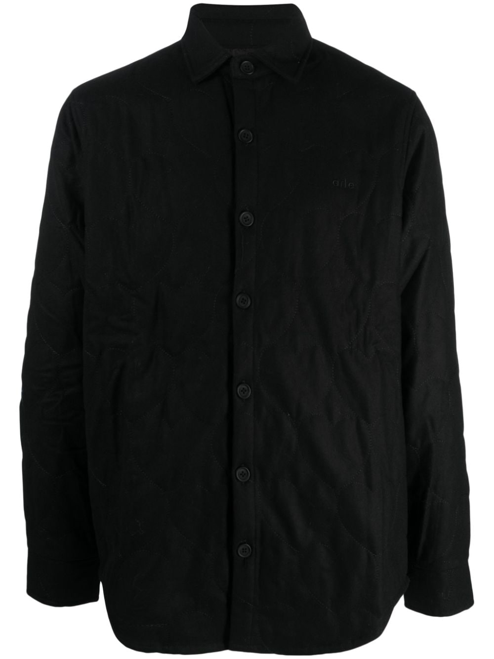 ARTE Stockton quilted shirt - Black von ARTE