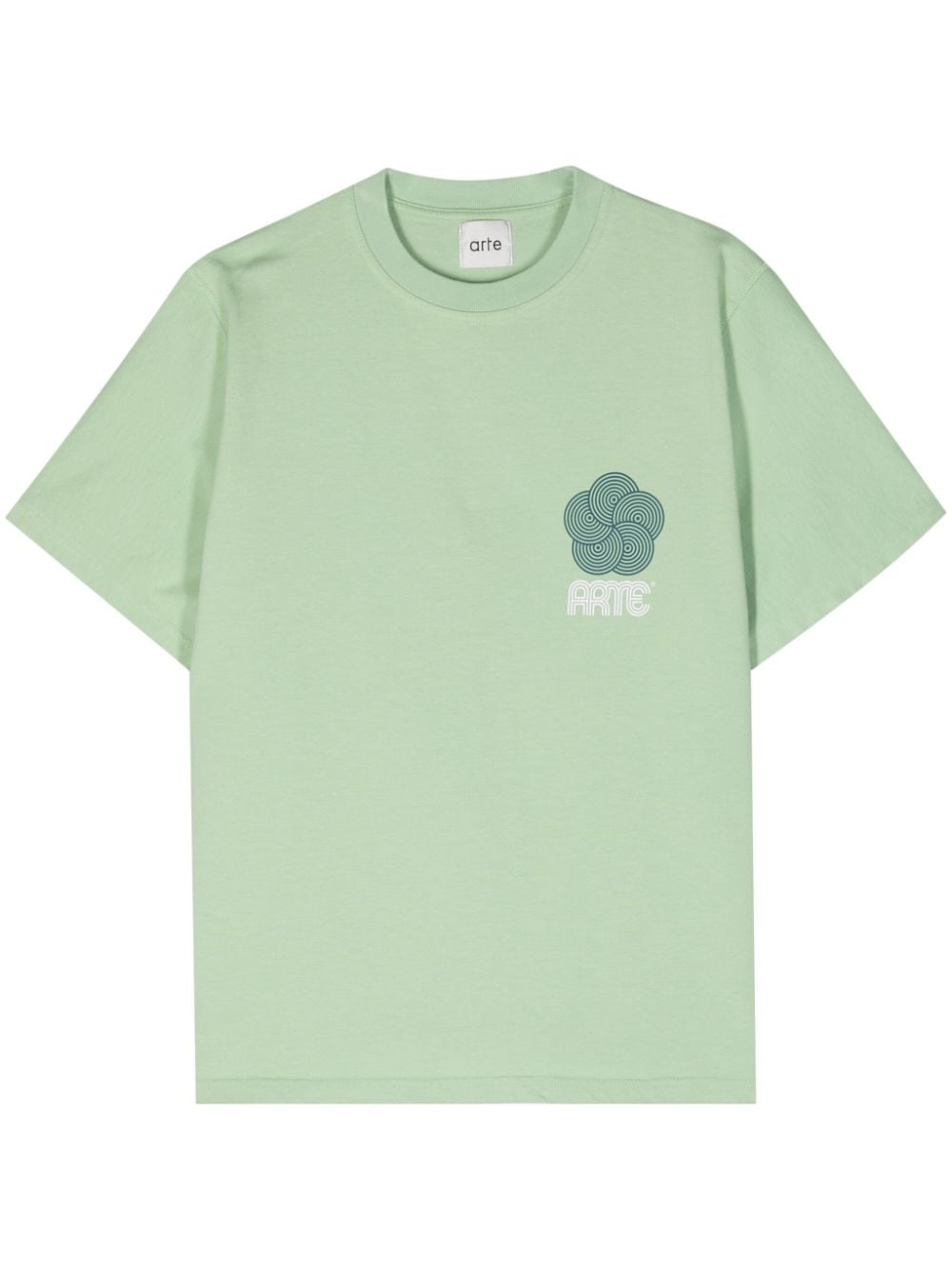 ARTE Teo logo-print cotton T-shirt - Green von ARTE