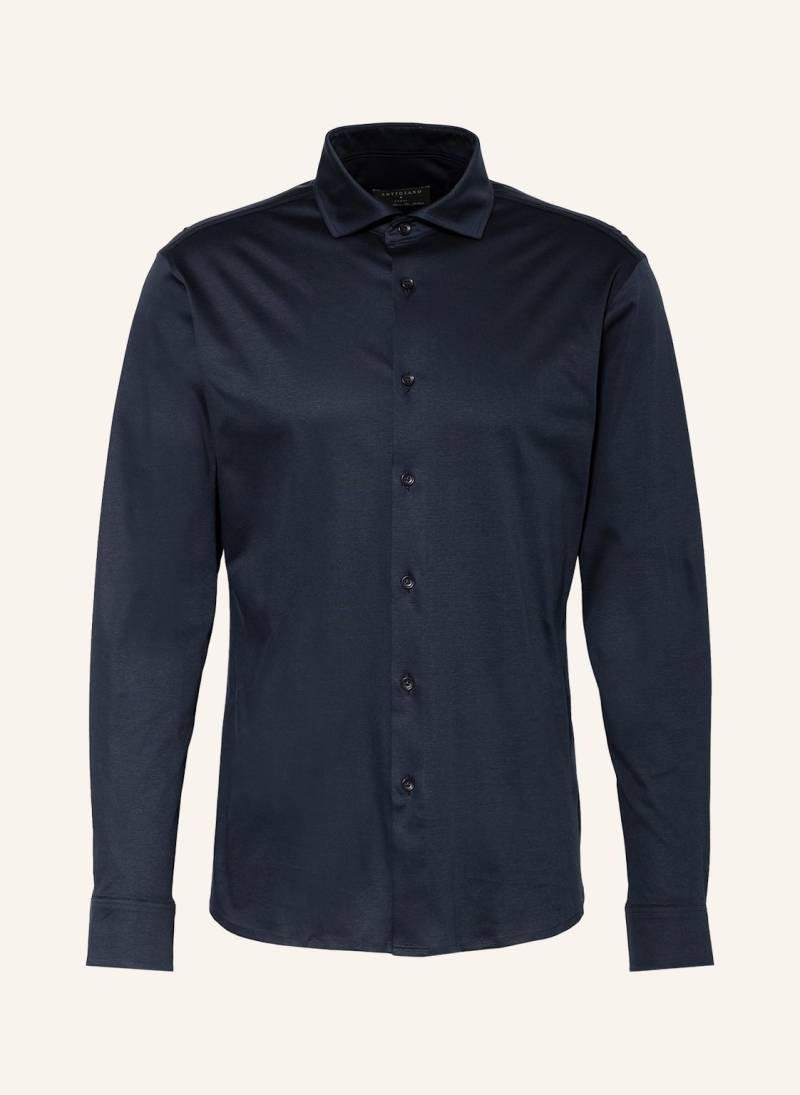 Artigiano Jersey-Hemd Classic Fit blau von ARTIGIANO