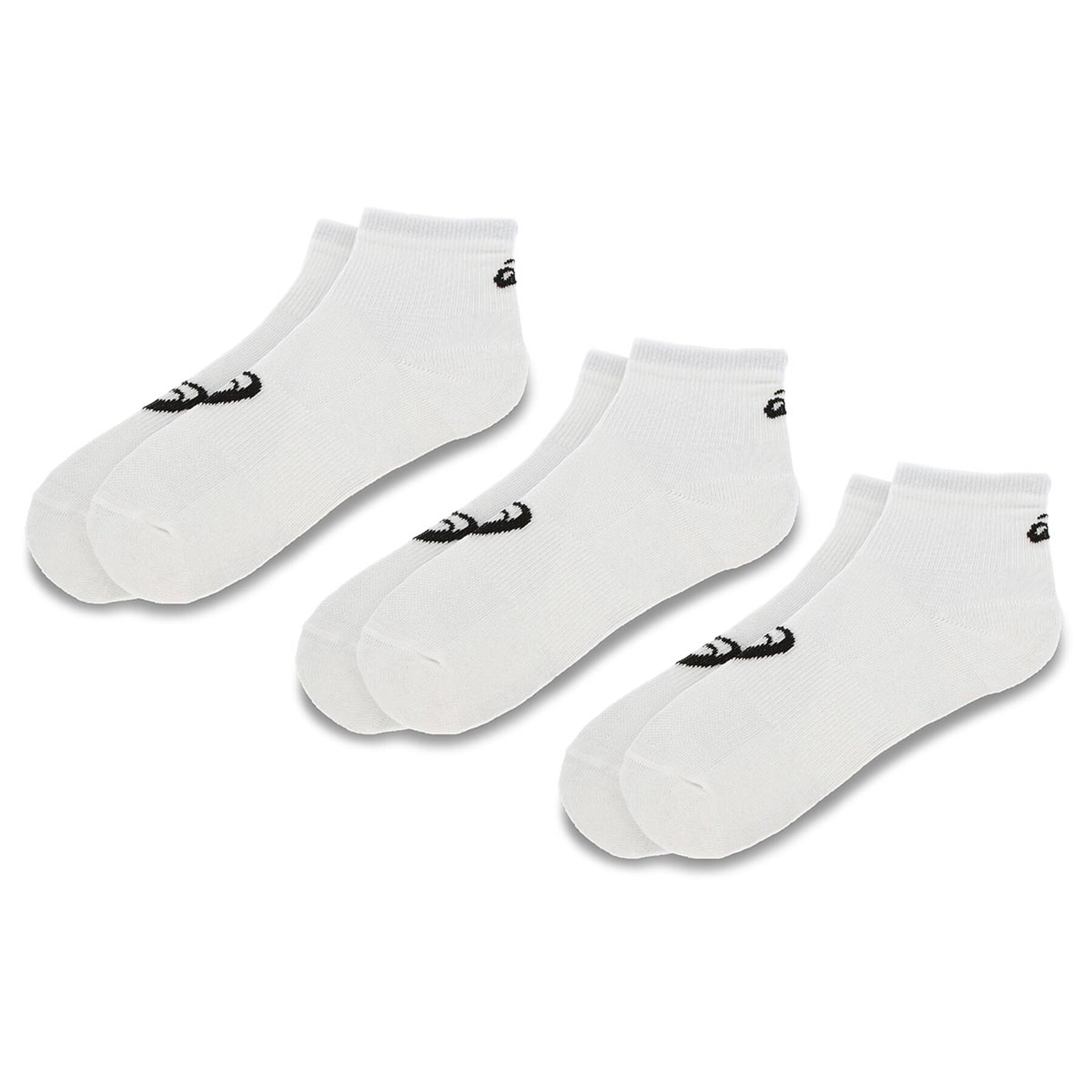 3er-Set niedrige Unisex-Socken Asics 3PPK Quarter Sock 155205 White 0001 von ASICS
