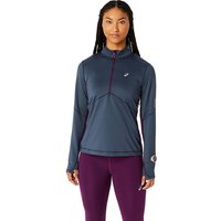 ASICS Damen Laufshirt Winter Run 1/2 Zip lila | L von ASICS