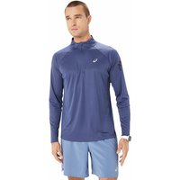 ASICS Herren Laufshirt Icon LS 1/2 Zip blau | M von ASICS