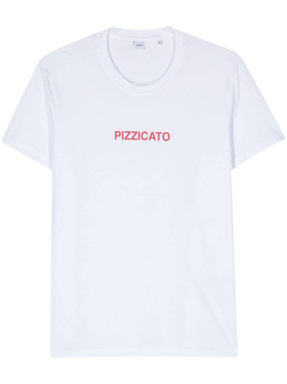 ASPESI Pizzicato-stamp T-shirt - White von ASPESI