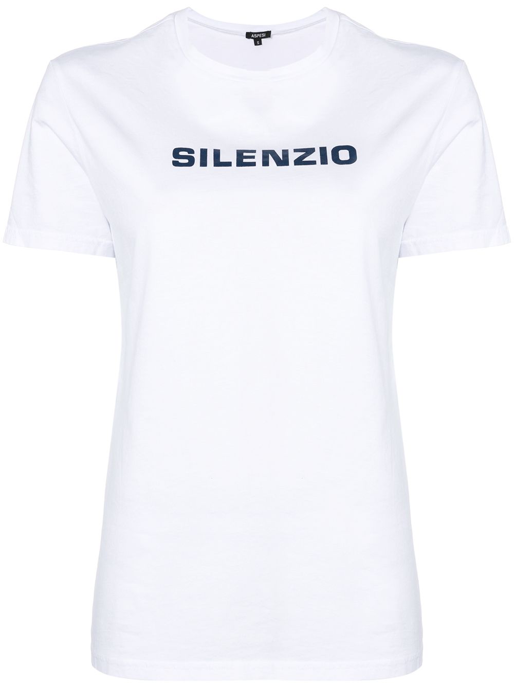 ASPESI Silenzio print T-shirt - White von ASPESI