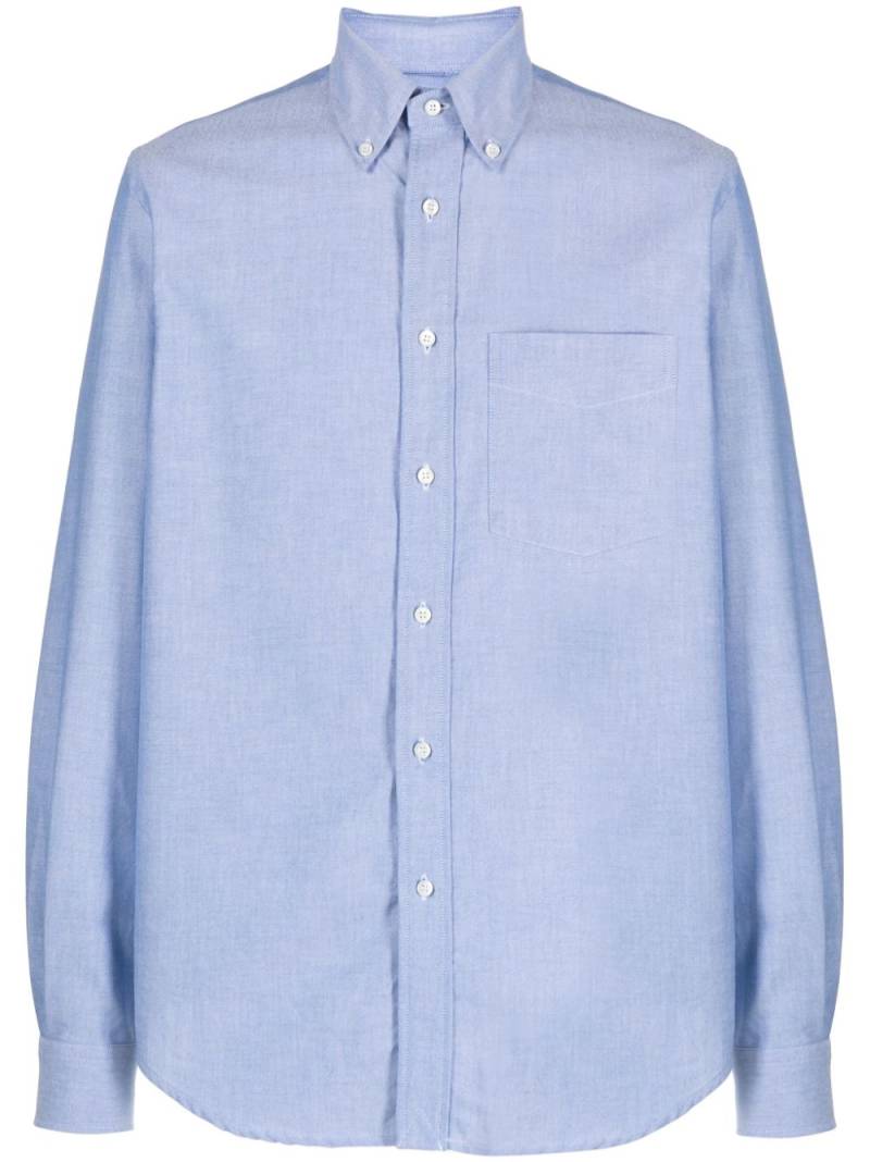 ASPESI button-down collar cotton shirt - Blue von ASPESI