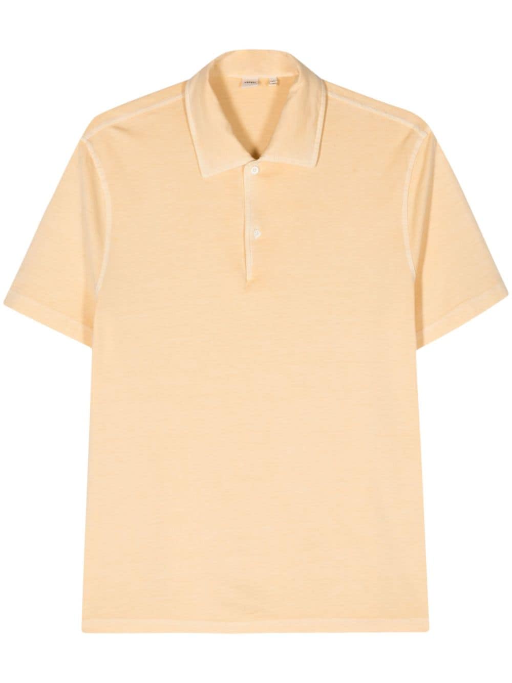 ASPESI button-up cotton polo shirt - Yellow von ASPESI