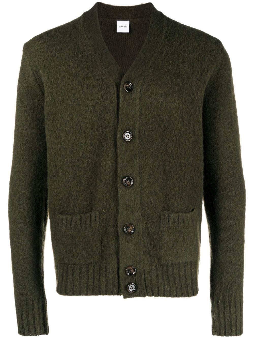 ASPESI button-up wool cardigan - Green von ASPESI
