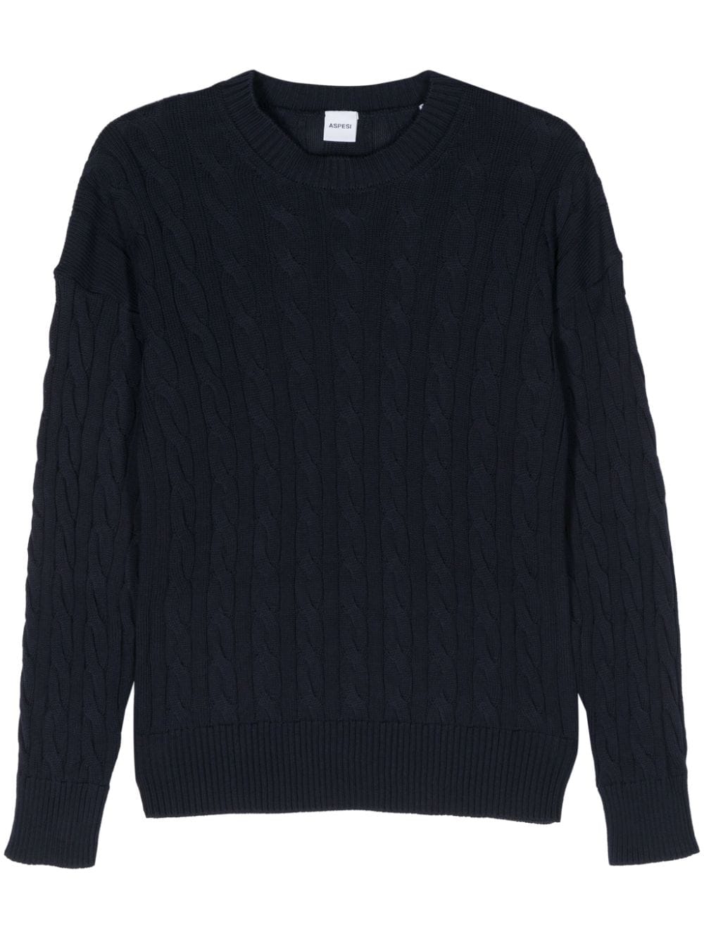 ASPESI cable-knit jumper - Blue von ASPESI