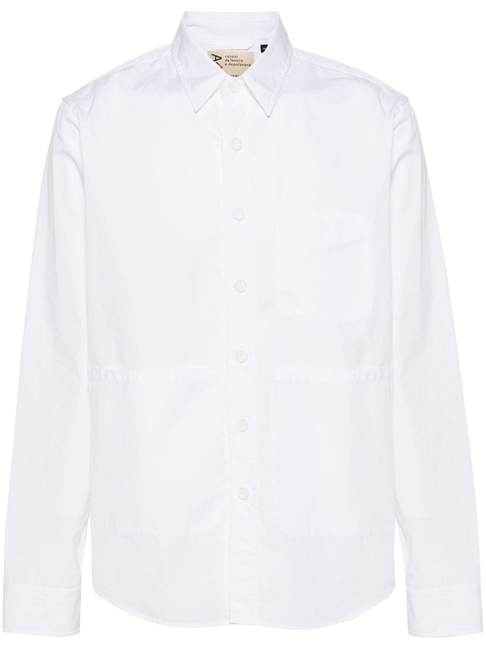 ASPESI cotton poplin shirt - White von ASPESI