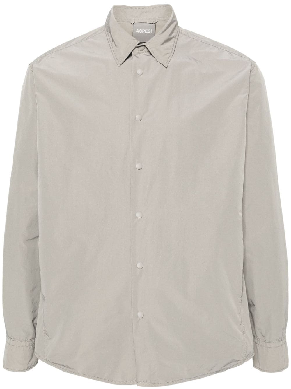 ASPESI crinkled reflective shirt - Grey von ASPESI