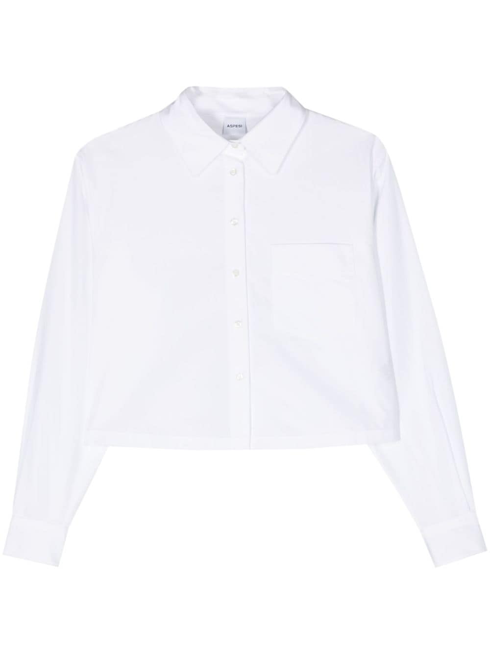 ASPESI cropped cotton shirt - White von ASPESI