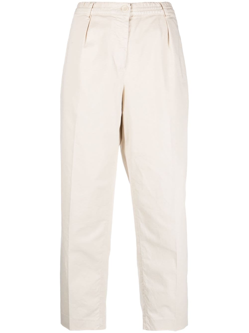 ASPESI elastic-waist cropped trousers - Neutrals von ASPESI