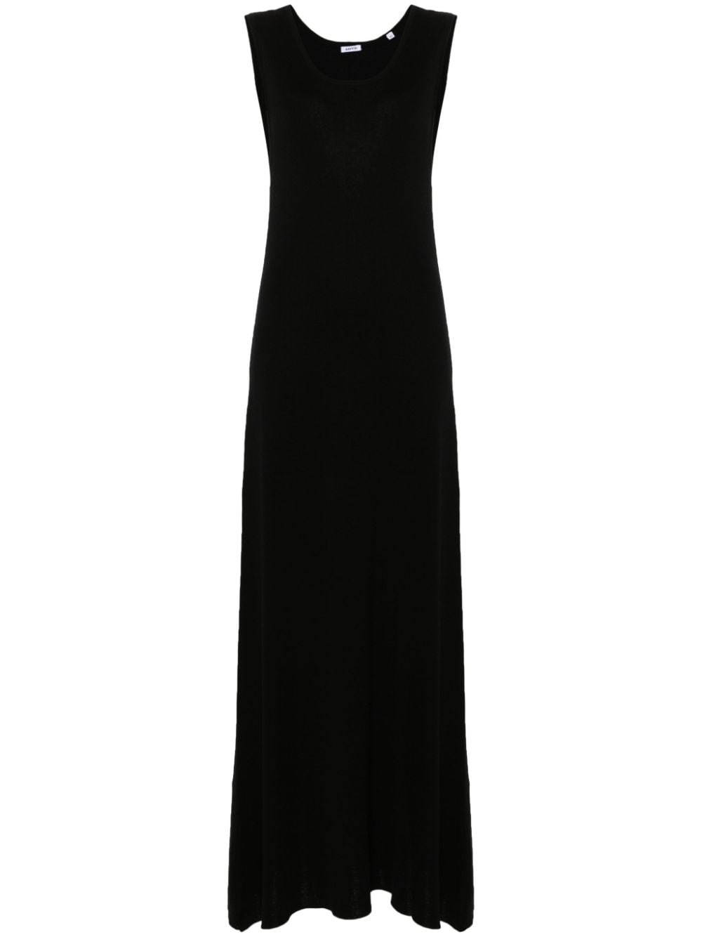 ASPESI fine-knit maxi shift dress - Black von ASPESI