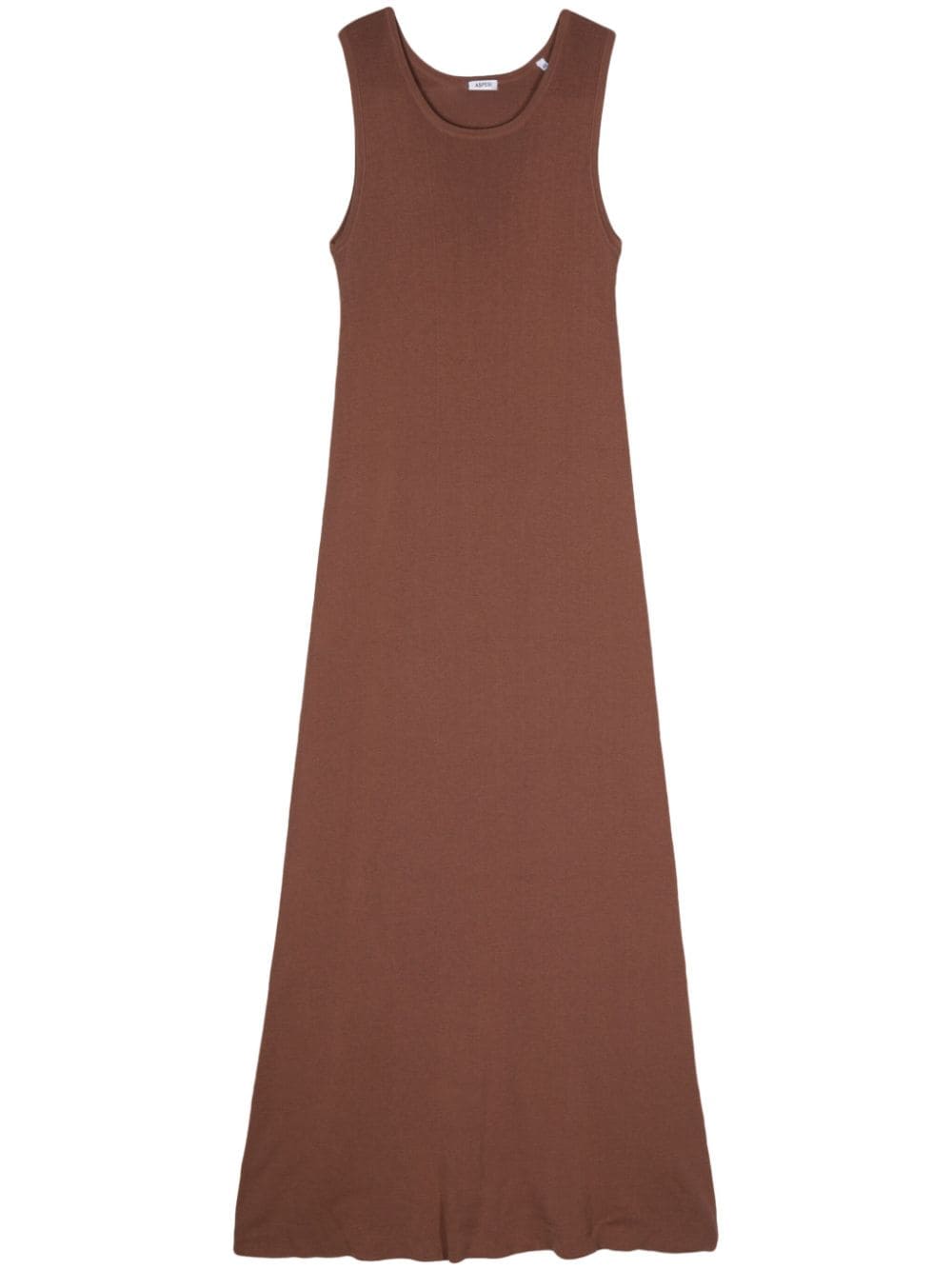 ASPESI fine-knit sleeveless long dress - Brown von ASPESI
