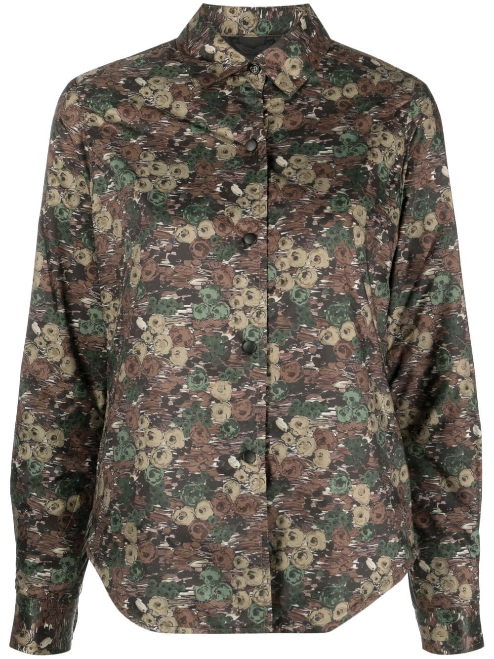 ASPESI floral-print long-sleeve shirt - Green von ASPESI