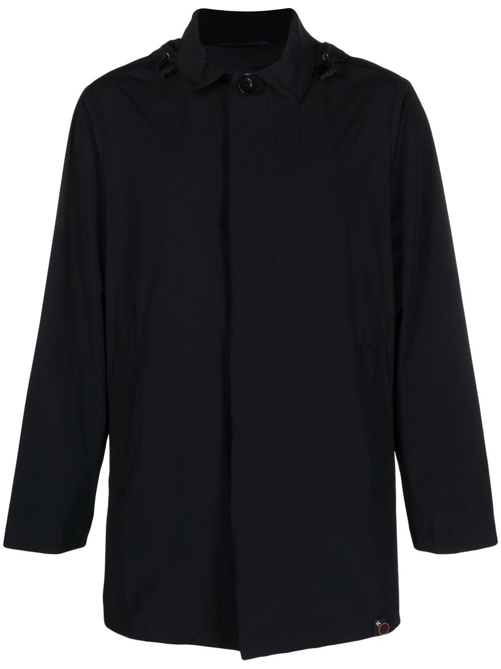 ASPESI long-sleeve buttoned coat - Black von ASPESI